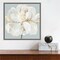 Garden Queen II (White Peony Flower) by Asia Jensen 16-in. W x 16-in. H. Canvas Wall Art Print Framed in Grey